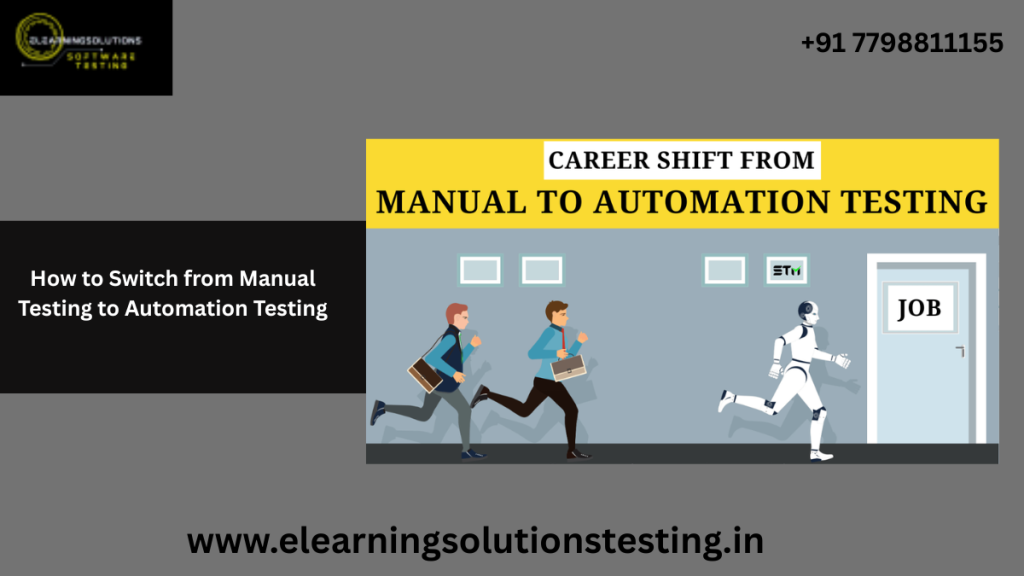 Transition from Manual to Automation Testing